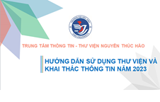 Trung tâm Thông tin - Thư viện Nguyễn Thúc Hào  tổ chức thành công đợt hướng dẫn sử dụng thư viện cho  sinh viên K64 năm học 2023