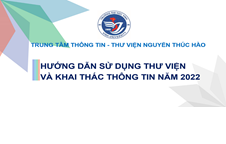 Trung tâm Thông tin - Thư viện Nguyễn Thúc Hào tổ chức thành công  đợt hướng dẫn sử dụng thư viện cho HS, SV, HV nhập học năm 2022