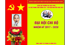 Một số hình ảnh Đại hội chi bộ Trung tâm Thông tin Thư viện Nguyễn Thúc Hào nhiệm kỳ 2017 - 2020
